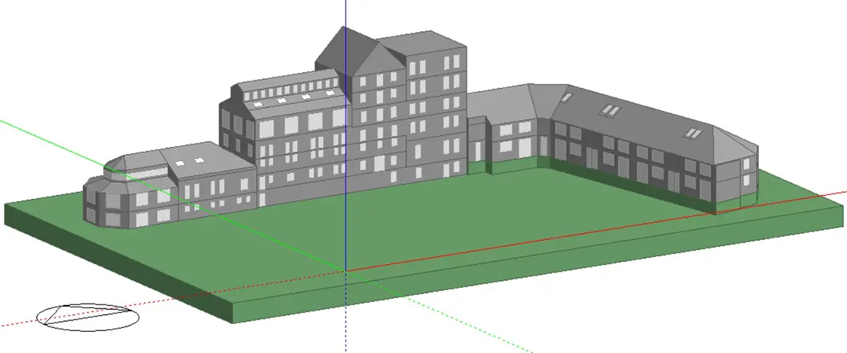 3D Model of a building, SEA Consulting created during an EPC project with a client